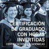 Certificación de graduado con horas invertidas