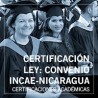 Certificación Ley: Convenio INCAE-Nicaragua